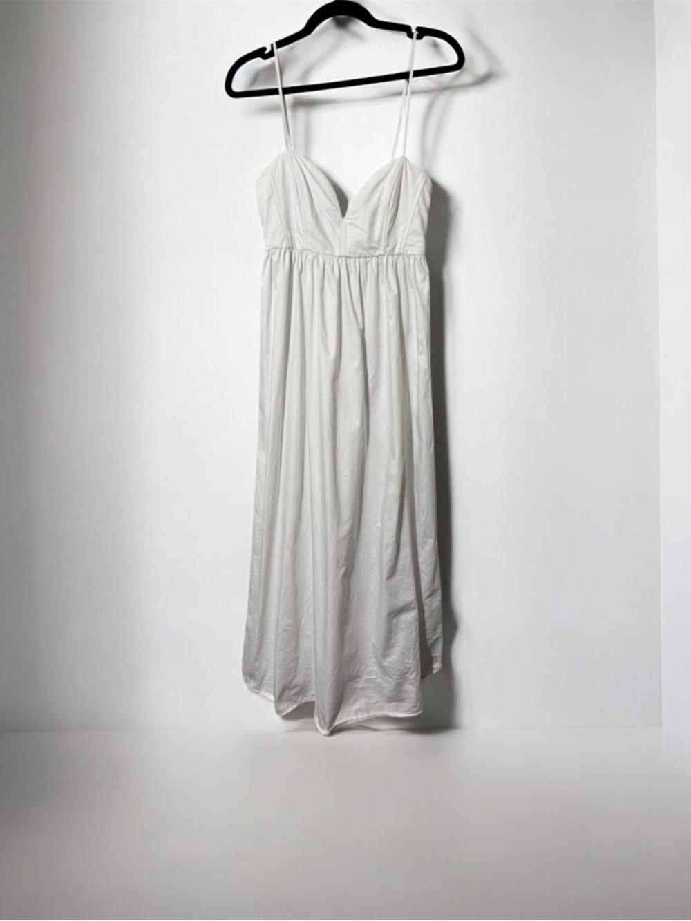 Zara White Smocked Bust Sundress